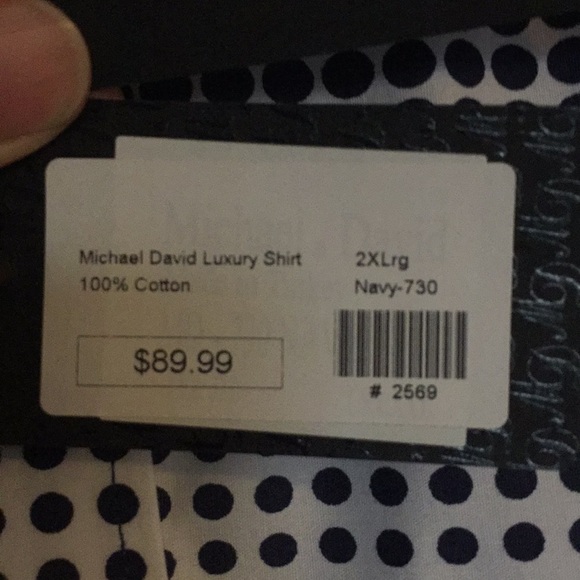 Long sleeve shirt by Michael & David, new with tag - Picture 7 of 7